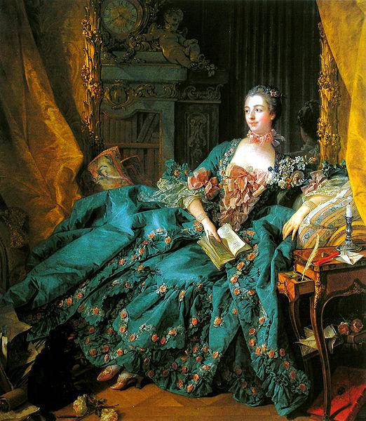 Francois Boucher Portrait of Madame de Pompadour oil painting image